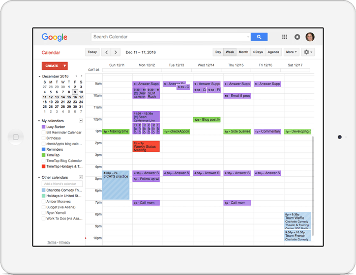 Instantly send your web scheduler appointments to your Google Calendar